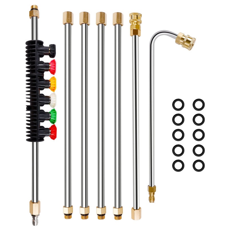  Pressure Washer Extension Wand Set 8.5 ft with 6 Quick Connect Nozzle Tips