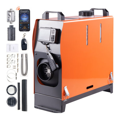 VEVOR 5KW All-in-One Diesel Air Heater with Bluetooth App Control & LCD - Portable 12V RV Camper Van Heating System