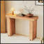 Table d'entrée en bois de manguier de ferme, table de canapé épaissie de 45 pouces, console étroite minimaliste pour une vie moderne et durable.-265917747