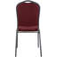 Chaise de banquet empilable à dossier Crown - Rouge