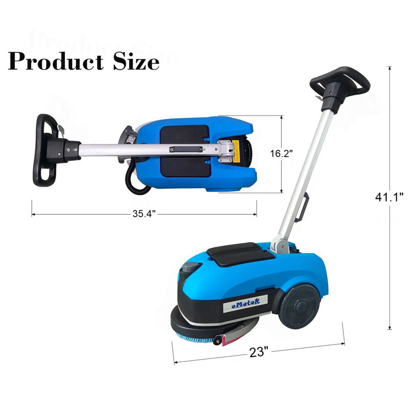 Walk-behind floor scrubber dryer