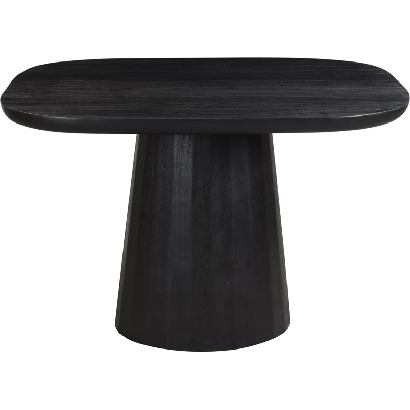 Genie Acacia Solid Wood Dining Table, Black