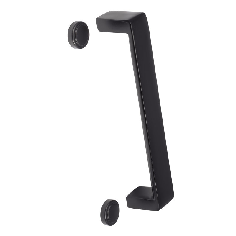 Rustic Barn Door Handle, Flat Black