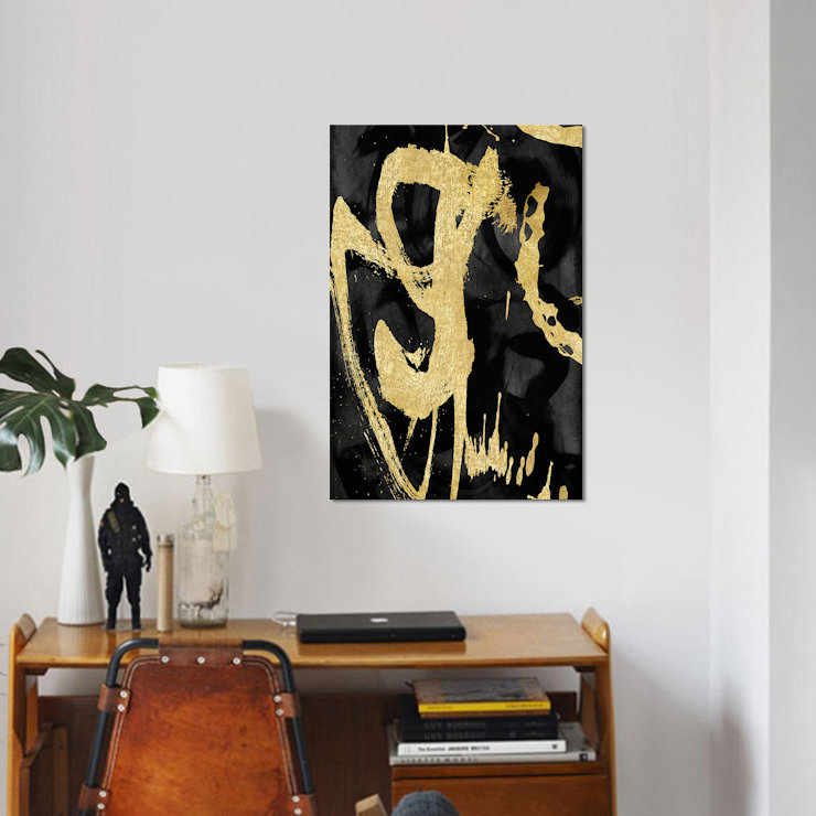 « rambunctious ii », reproduction sur toile, H 26 po x l 18 po x P 1,5 po, Pas de tapis, Toile tendue