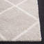 Tapis géométrique tissé à la machine argent / blanc-1657404025