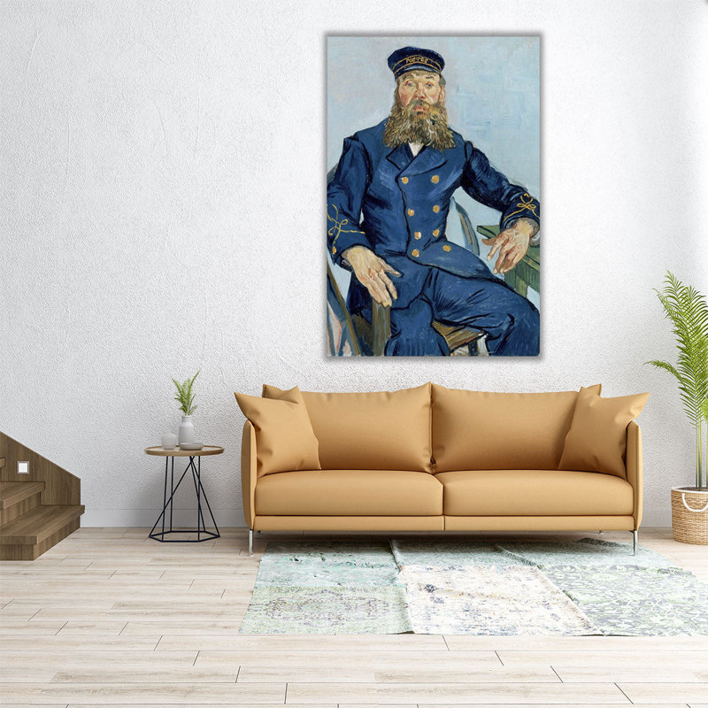 Portrait du facteur Joseph Roulin, 1888 - reproduction d'art sur toile, H 18 po x l 12 po