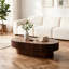 Table basse ovale