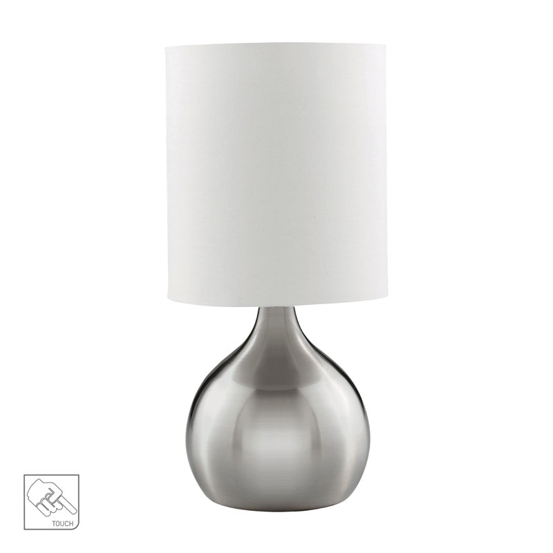 Bateman Table Lamp, Satin Silver