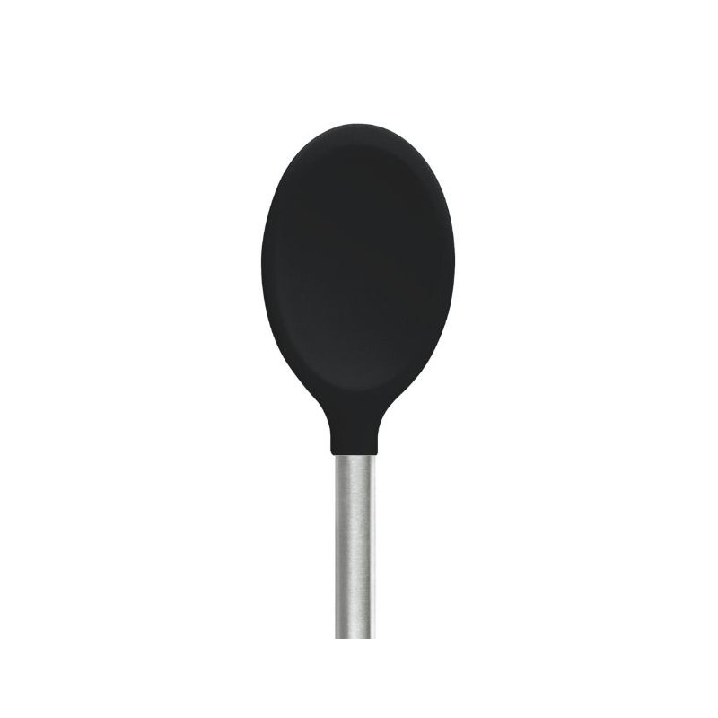 Silicone Mixing Spoon - Light Aqua, Black