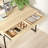 Alaina 43.31" W 2-Drawer Writing Desk with Stainless Steel Frame-2133408011