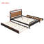 Grand lit plateforme avec rangement en bois et gigogne-1982800243