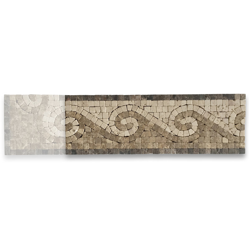 4" x 12" Marble Mosaic Sheet Wall Floor Use Tile
