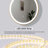 45 Round LED Front and Backlit Wall Mirror in Satin Gold-1090290061-1090290048