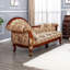 Chaises longues élégantes pour l'intérieur en chenille