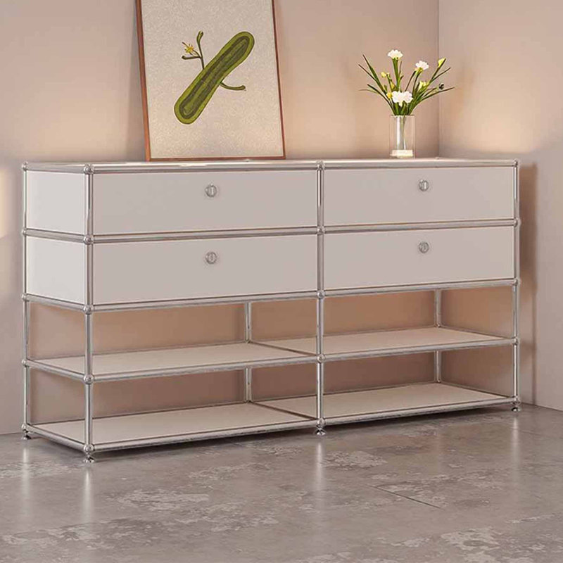 Armoire à chaussures de luxe de style américain, Crème