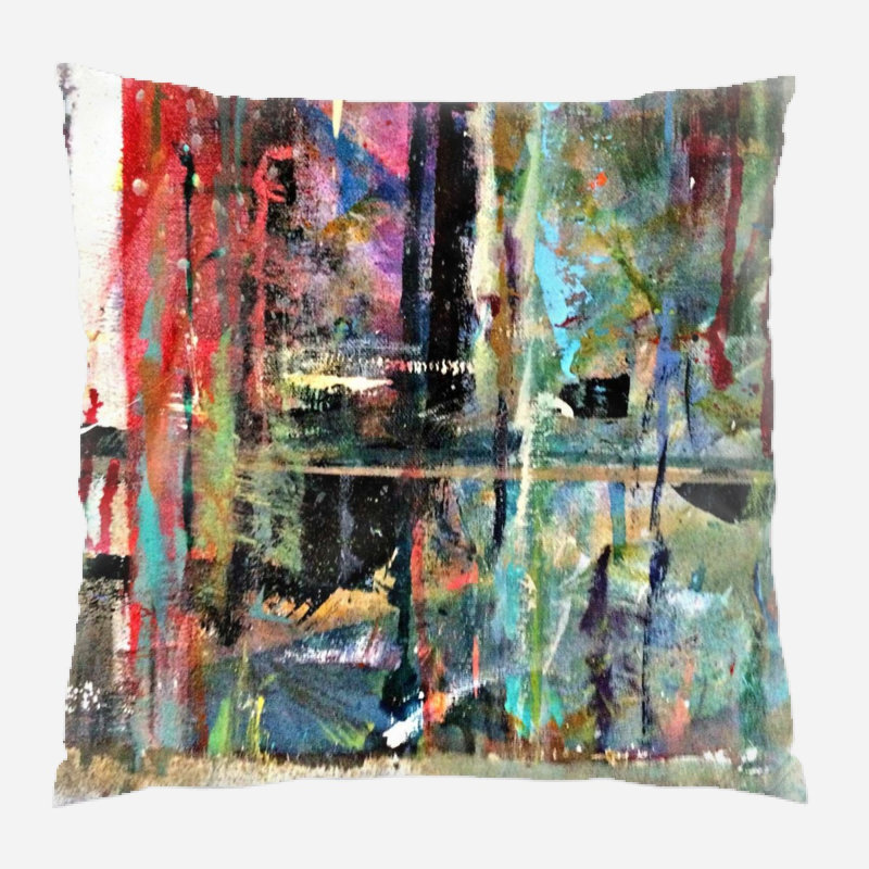 Coussin décoratif à motif abstrait