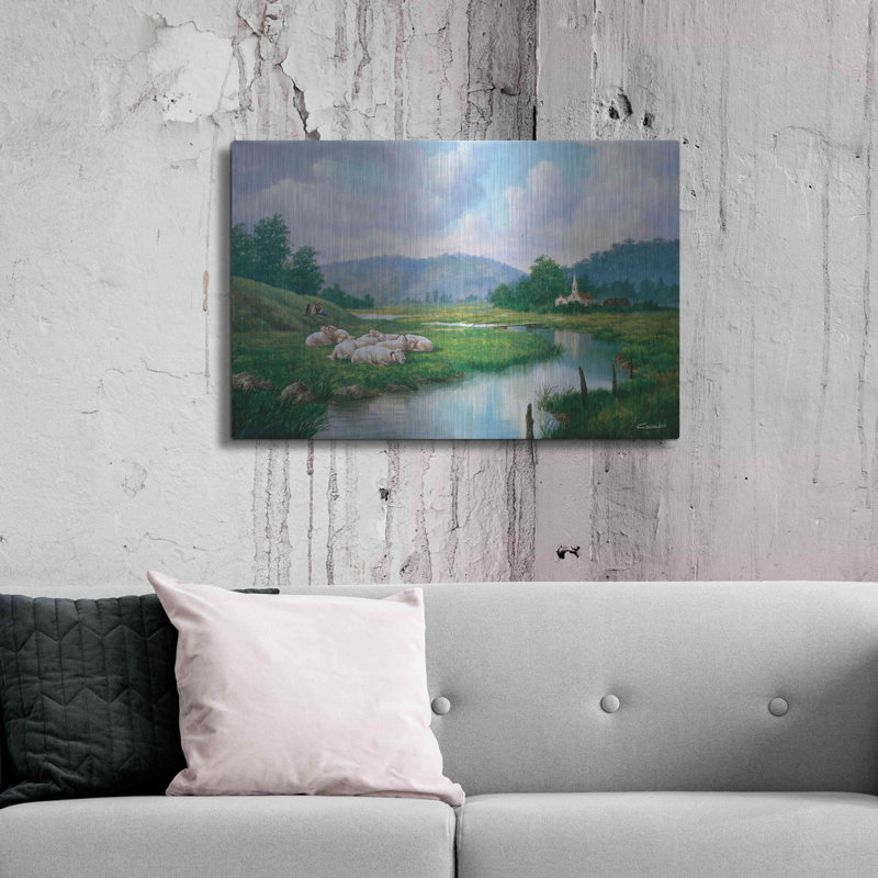 " The Shepperd Rest " by Eduardo Camoes, 24" H x 36" W