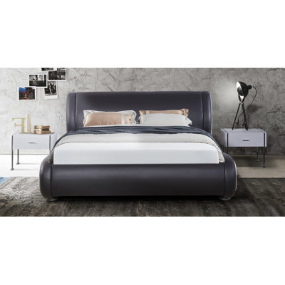 Lit plateforme tapissier Vasya