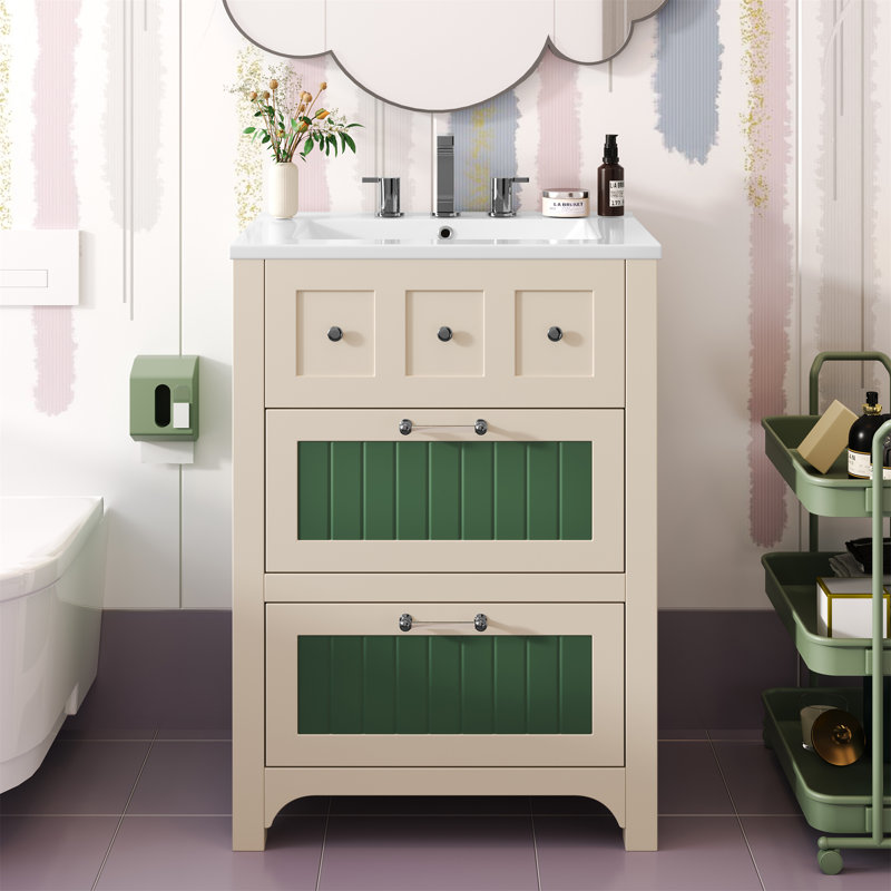 Bathroom Vanity With Ceramic Sink