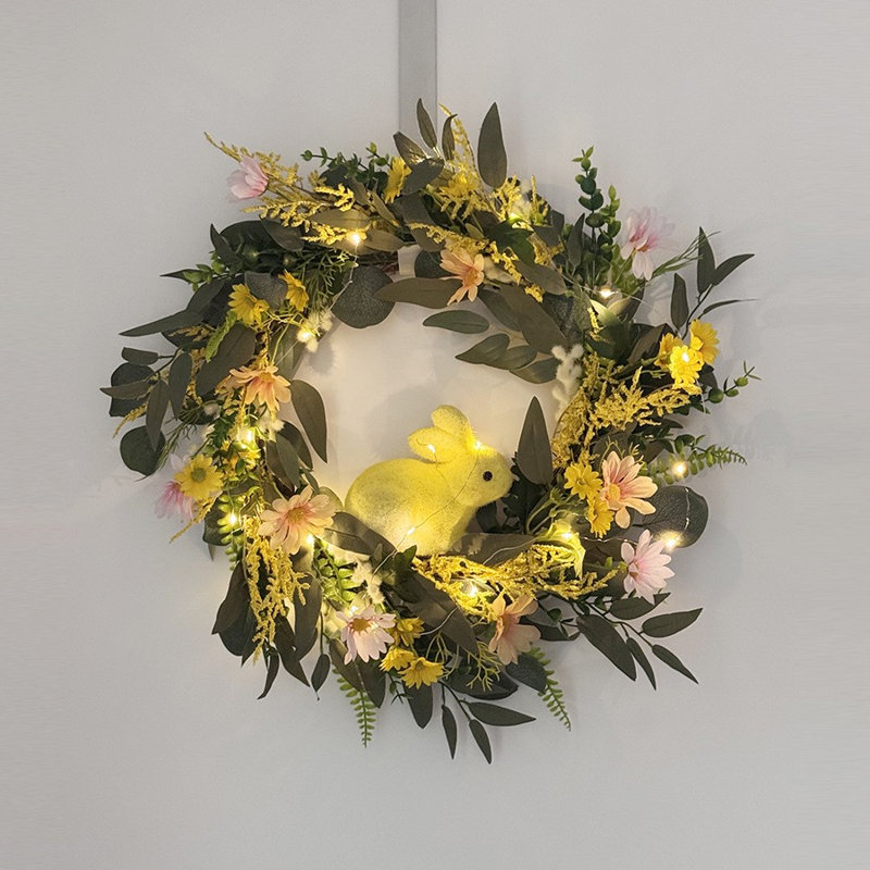 Couronne de lapin de Pâques pour simuler la porte d'entrée