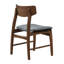Chaise rembourrée en bois massif Gantz