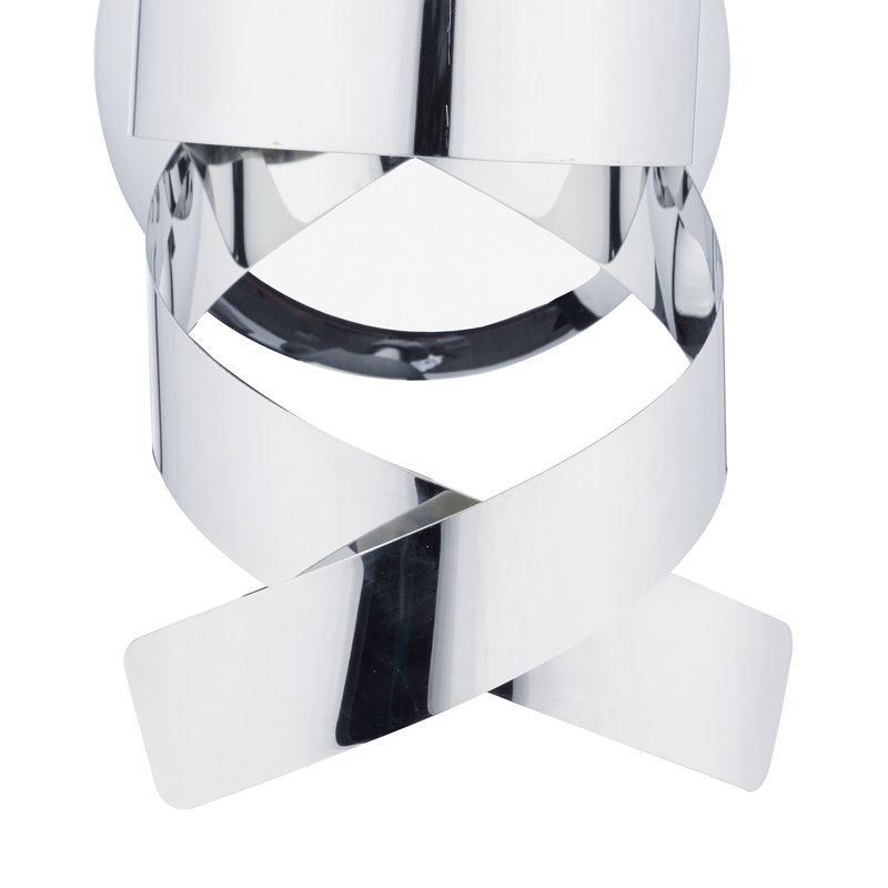Mcelroy Flush Mounted Sconce, Polished Chrome