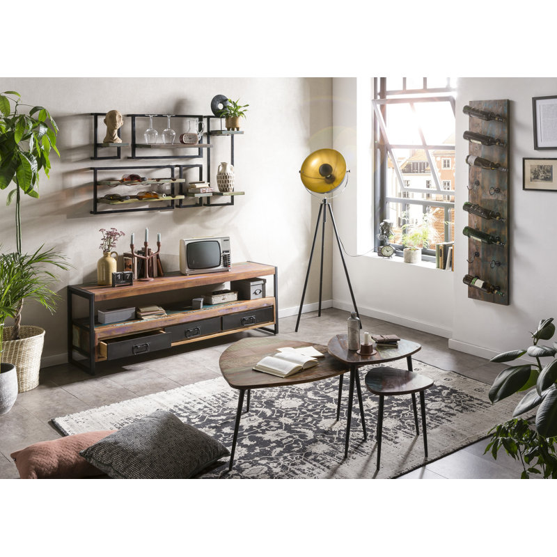 Kraker Three Leg Coffee Table, 37cm H x 40cm L x 37cm W