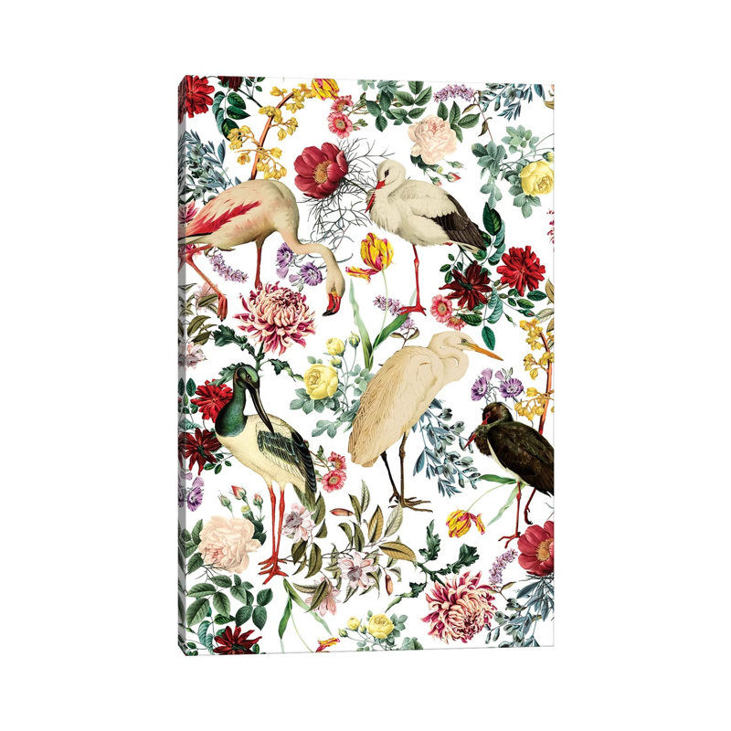 Long Legged Birds I by Burcu Korkmazyurek - Wrapped Canvas Print, 20.32 cm H x 30.48 cm W