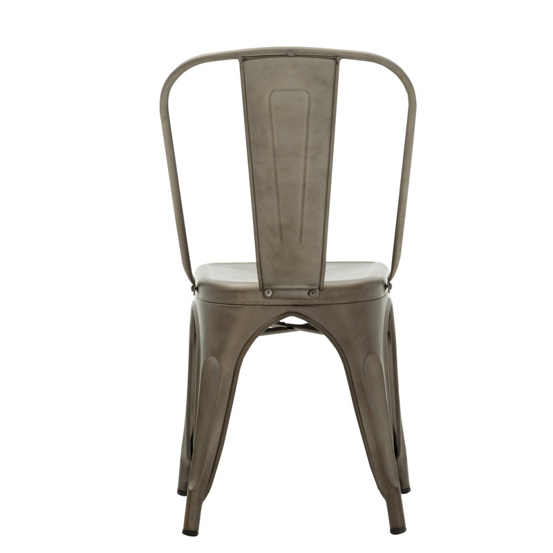 Chaise de patio empilable Wynn, Gris bronze