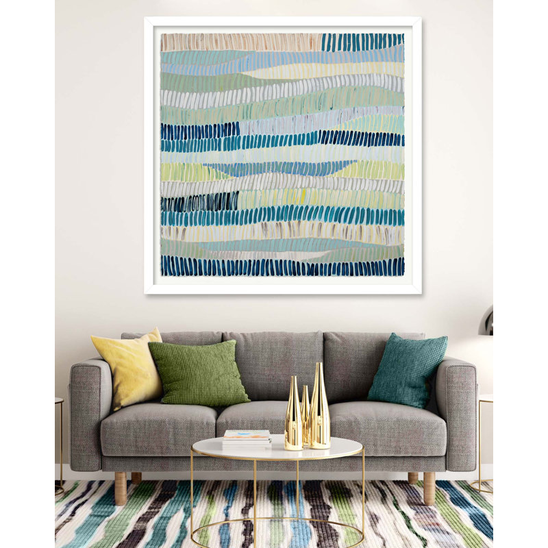 Blue Fence 1 Print by H. Scott RFA Decor