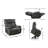 Burchfield Electric Power Lift Recliner Chair with Phone Holder, Infinite Position Massage and Heat Chair with 2 Motors, Side Pockets and Cup Holders-1667809180