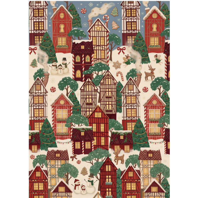 Floral Rug, Red and green, 8*10
