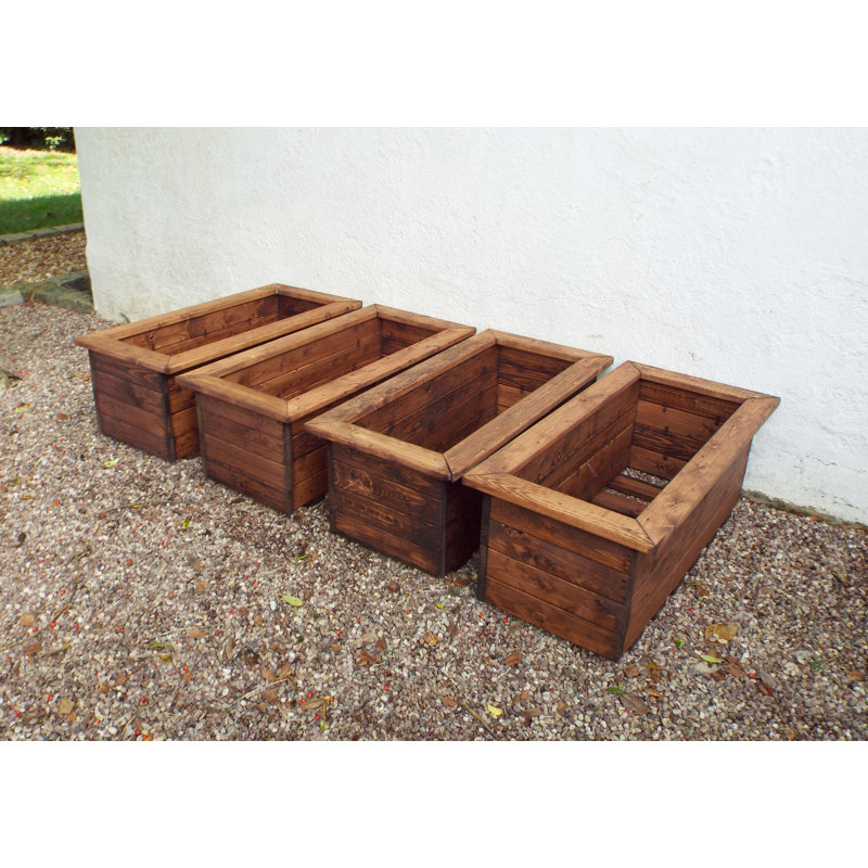 Ferreira Handmade Wood Planter Box, 31.5cm H x 82cm W x 41cm D