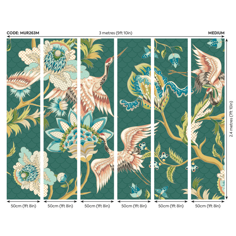 Arviso Matte Wall Mural, 240cm L x 300cm W