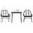 Garden Dining Set Brown And Black-816682853-816682854