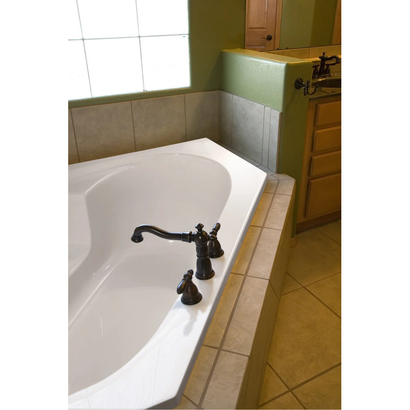 Rincon 59'' L Bathtub, White, Polished Chrome