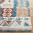 Moroccan Handmade Tufted Wool/Cotton Area Rug in Ivory/Blue-607524701