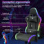 Inbox Zero Adjustable Height PC & Racing Game Chair in Black