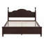Cadre de lit plateforme en bois, lit plateforme de style rétro-121066403