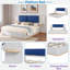 Lit plateforme tapissier avec tablettes-742419364-742419363
