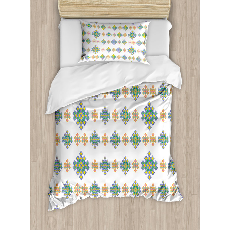 Traditional Polyester Geometric Shapes Duvet Cover