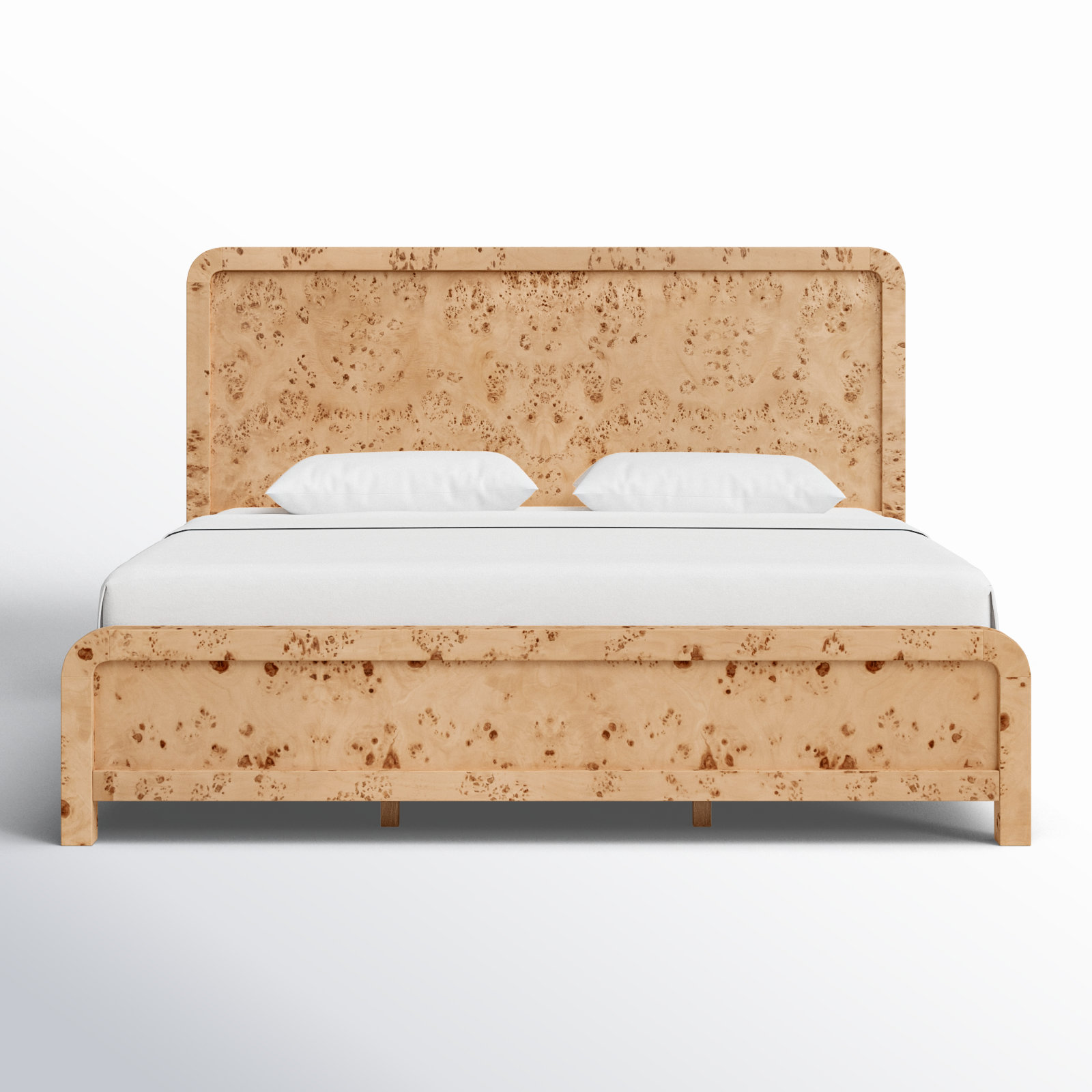 Cora King Burl Panel Bed