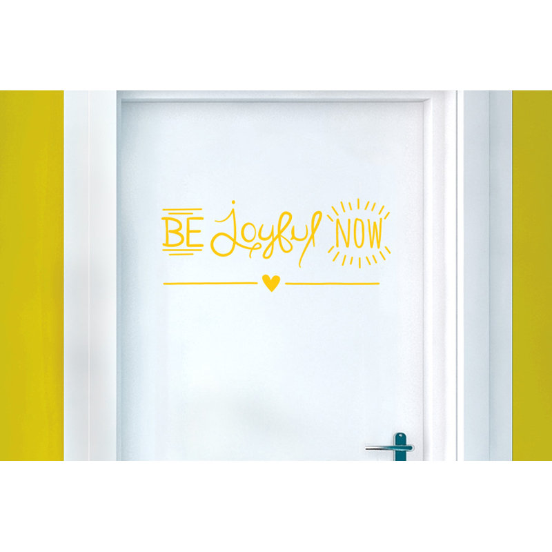 Non-Wall Damaging Wall Decal, Dark Yellow