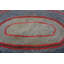 Petit tapis crocheté ovale antique