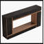 Console 63 po, canapé rectangulaire à 2 niveaux