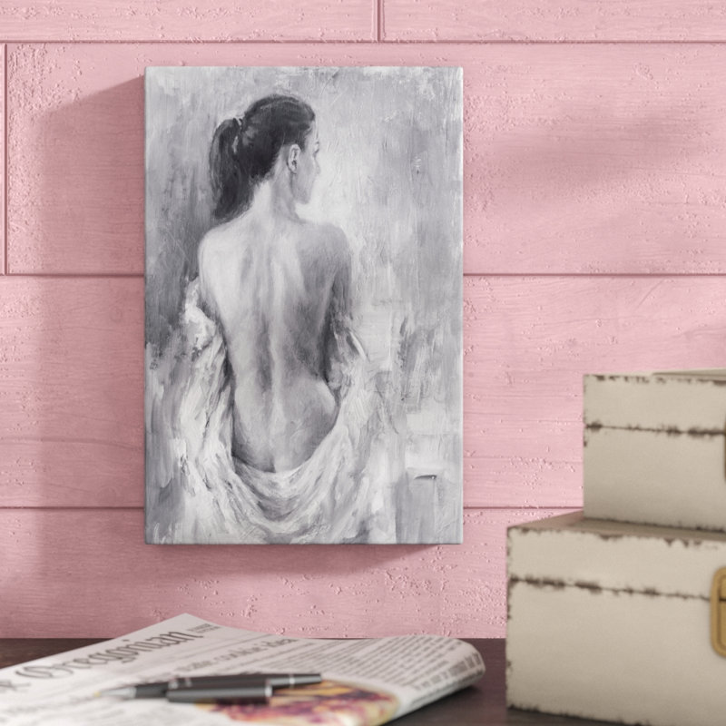 Draped Figure I by Ethan Harper - Painting, 91cm H x 61cm W, Wrapped Canvas