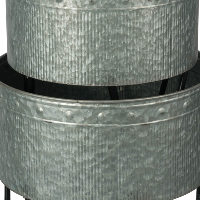 Ensemble de 3 pots décoratifs en métal Huxley