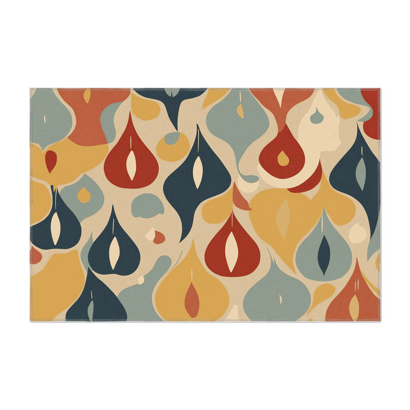 Lively Pop Indoor And Outdoor Area Rug, Rectangle 3' x 5'