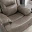 Fauteuil inclinable de cinéma maison 2 places avec une bande lumineuse DEL, deux porte-gobelets et une boîte de rangement-1366282266