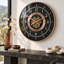 THE GEARS CLOCK Wall Clock with Real Moving Gears SD-LI_ 24 in Round GOTHENBURG
